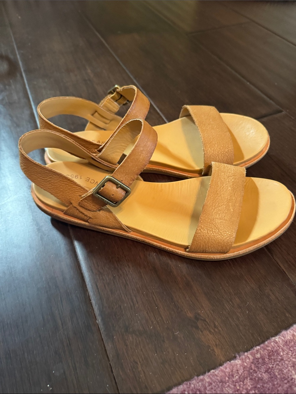 Kork-Ease Women's Tan Leather Slingback Sandals - Picture 2 of 4